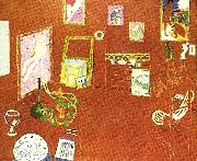 Henri Matisse den roda ateljen oil on canvas